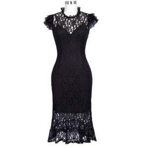 Black Lace Vintage Style Dress